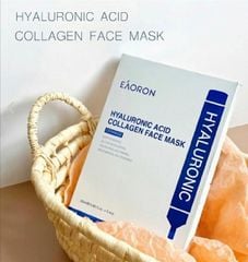 Mặt Nạ Dưỡng Ẩm Bổ Sung Collagen Eaoron Hyaluronic Acid Collagen Hydrating Face Mask 25ml - Hộp Trắng 5 Miếng