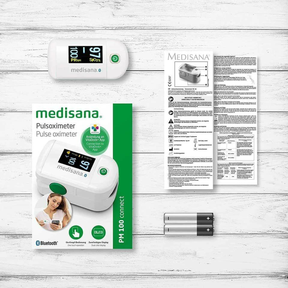 MEDISANA MODEL PM 100 - MÁY ĐO OXI XUNG MÀU TRẮNG