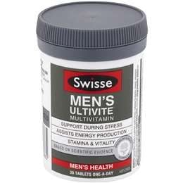 Viên uống vitamin tổng hợp cho nam giới Swisse Men's Ultivite Multivitamin của Úc 30 viên