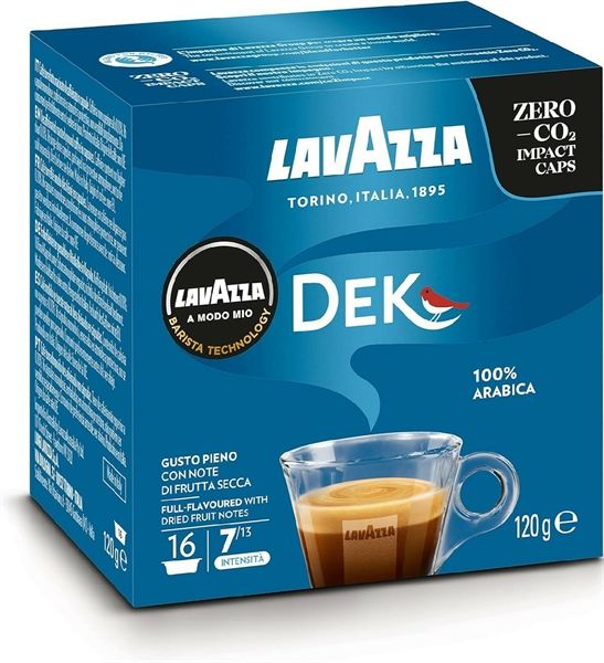 Cafe viên nén Lavazza A Modo Mio Decaf Lavazza DEK 100% Arabica - hộp 16 viên