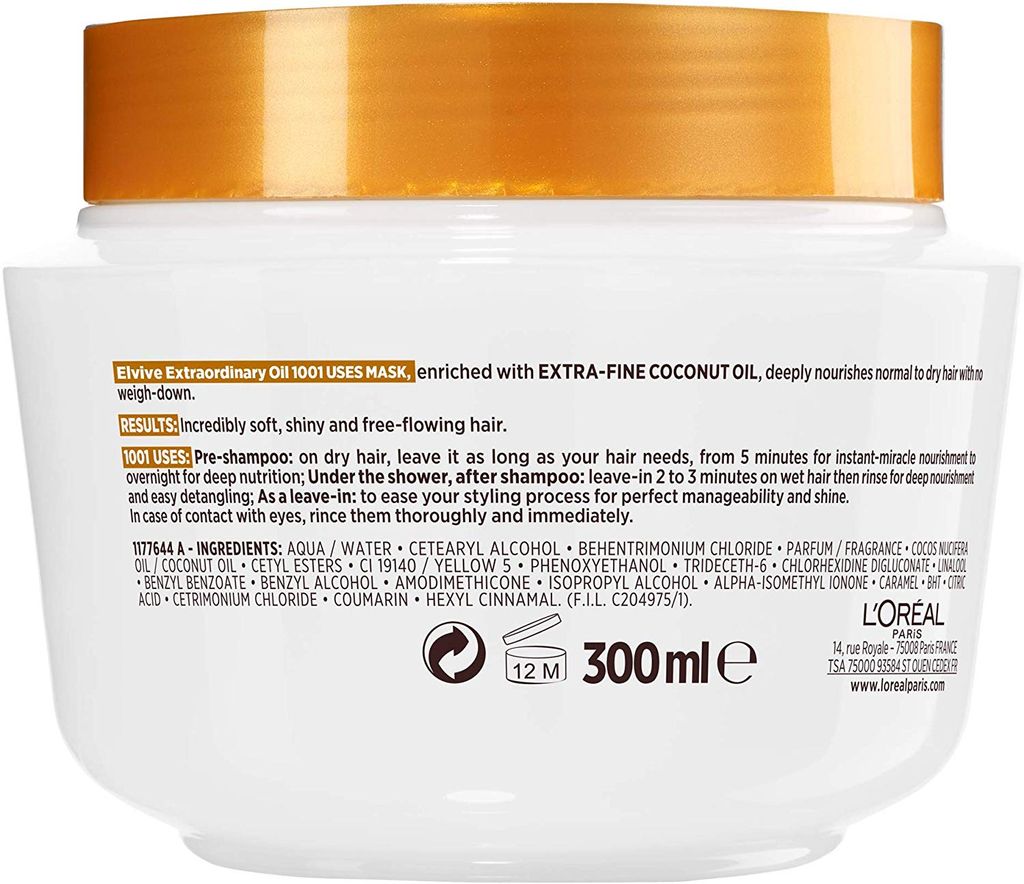 Kem ủ dưỡng tóc L'Oreal Elvive 300ml