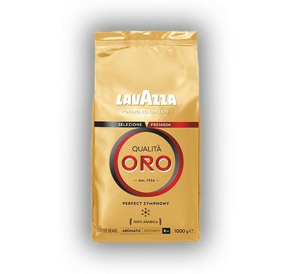 Cà phê Lavazza nguyên hạt đã rang Full Arabica Oro Qualita - gói 1kg
