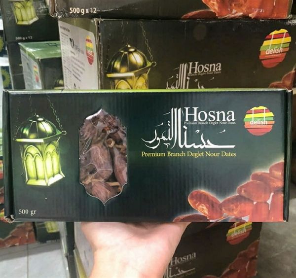 Chà Là khô nguyên cành Hosna VIP- hộp 500g