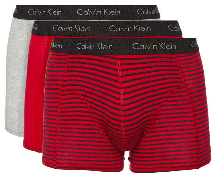 Bộ 3 quần lót nam Calvin Klein màu đỏ-S