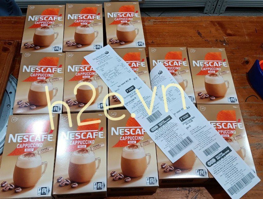Nescafe Cappuccino - Cafe Pha Sẵn Hộp 10 gói