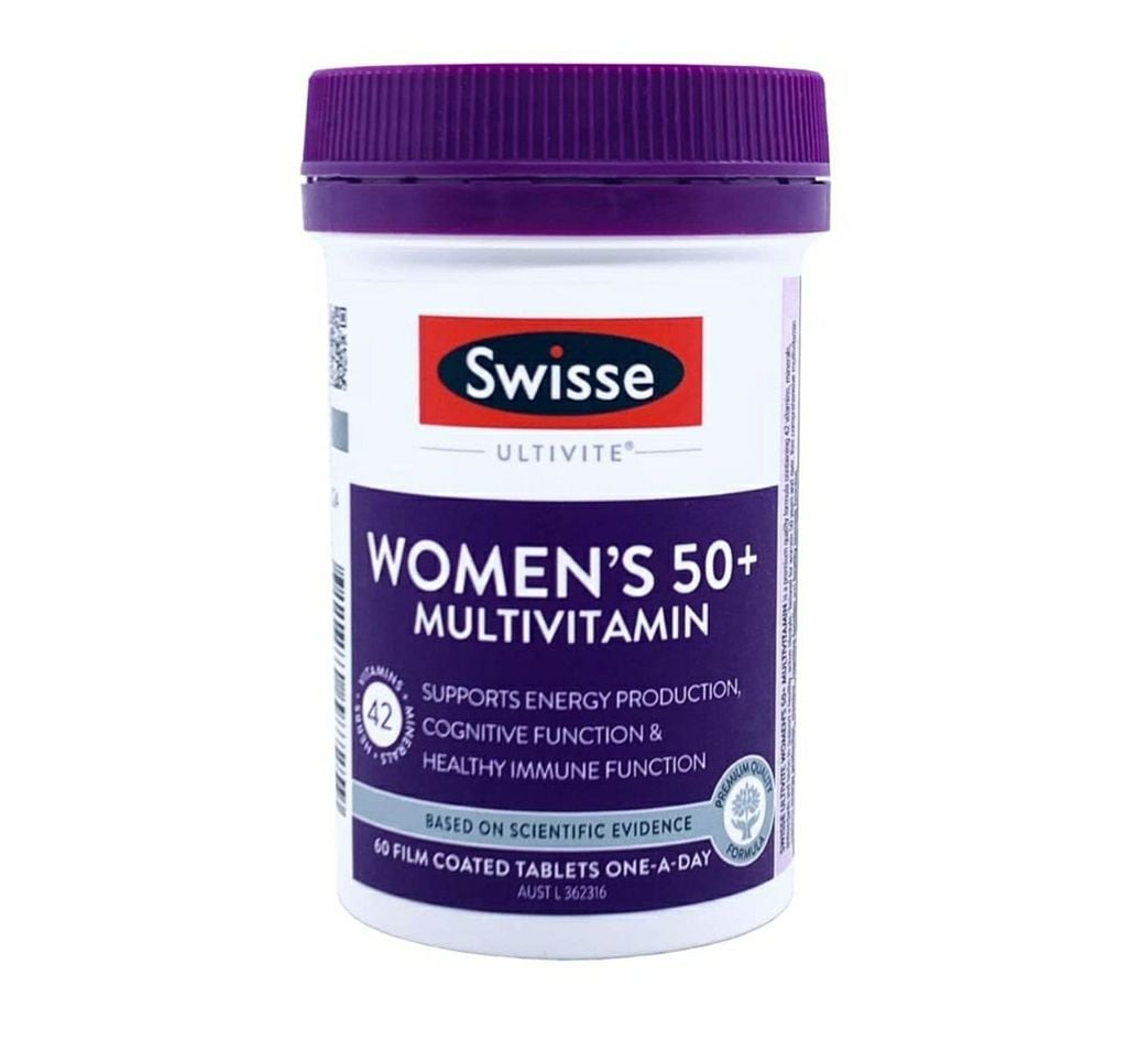 Vitamin tổng hợp cho nữ trên 50 tuổi Swisse Ultivite Women's 50+ của Úc - lọ 60 viên