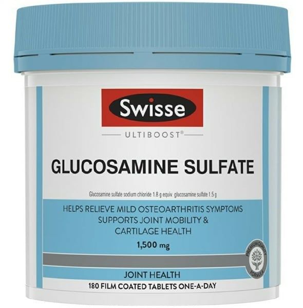 Viên uống bổ xương khớp Swisse Glucosamine Sulfate 1500mg - lọ 180 viên