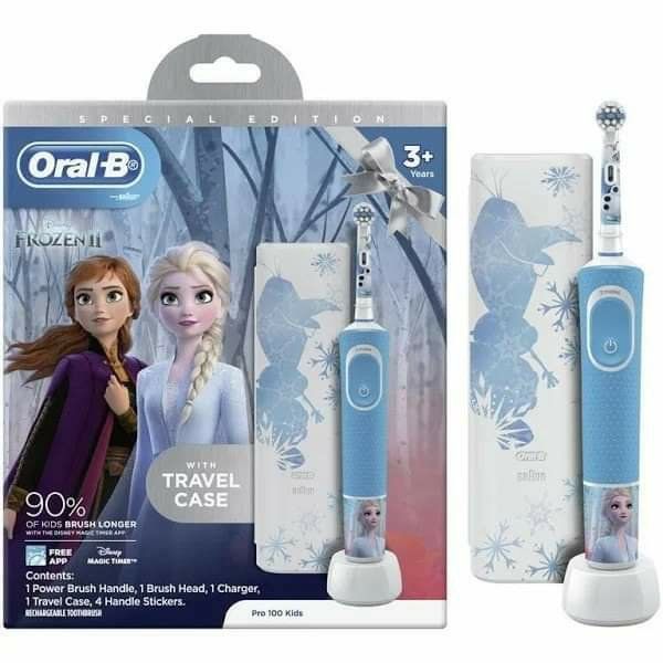 Bộ bàn chải điện du lịch Pro 100 Oral B cho bé trên 3 tuổi