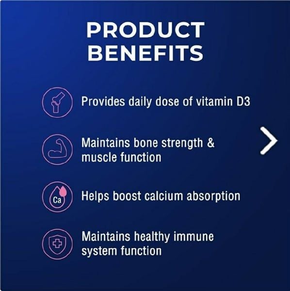 Viên nang Ostelin Vitamin D3 1000IU Chắc khỏe xương + Hỗ trợ miễn dịch - 300 Viên