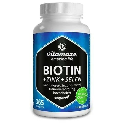 Thuốc Mọc Tóc Vitamaze Biotin Zink Selen lọ 365 viên