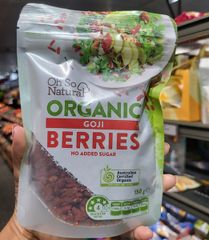 Kỷ tử đỏ Organic Oh So Natural Úc - gói 150g