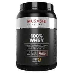 Bột Protein Tăng Cơ MUSASHI 100% WHEY Protein Powder Vị SOCOLA- 900g Net date 10/2025