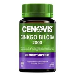 Viên uống Tuần hoàn não Cenovis Ginkgo Biloba 2000mg lọ 100 viên