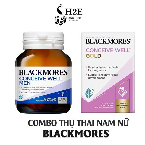 Combo hai hộp viên uống Blackmores hỗ trợ thụ thai cho cặp vợ chồng của Úc