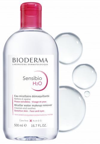 Sensibio H2O - Nước tẩy trang Bioderma Chai Hồng 500ml