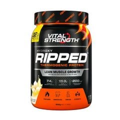 Vital Strength Ripped Thermogenic Protein - Bột protein tăng cơ Vị vani Lọ 600g