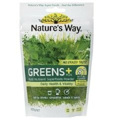 Bột rau củ quả ( Bột Diệp Lục) Nature’s Way Super Foods Greens Plus 100g