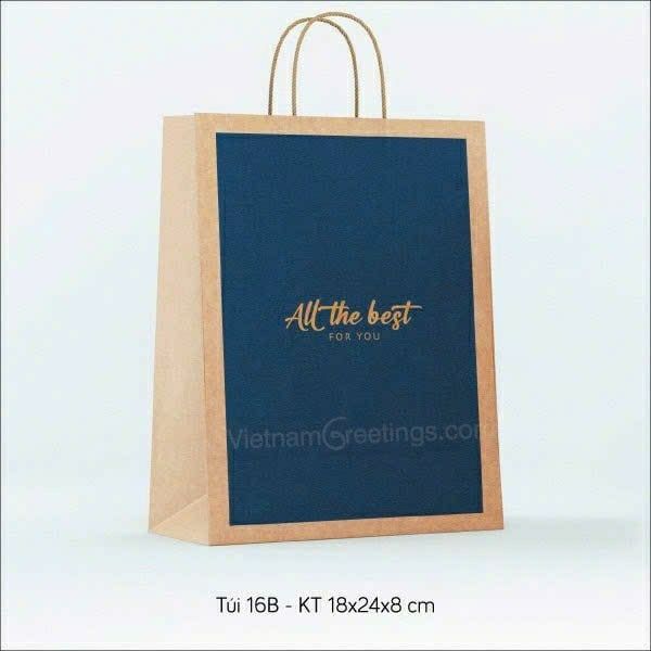Túi giấy đựng quà size to 18x24 cm