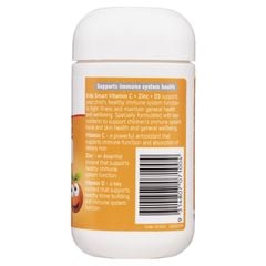 Viên nhai bổ sung Vitamin C Kẽm D3 cho bé Nature’s Way Kids Smart Vitamin C + ZinC + D3 của Úc 75 viên