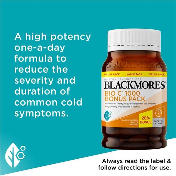 Viên Uống Bổ Sung Vitamin C Blackmores Bio C 1000 180 Viên