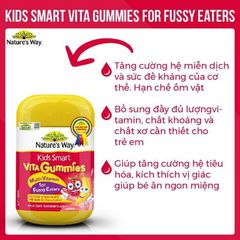 Kẹo dẻo Nature' Way Gummie Multi Vitamin for Fussy Eater cho trẻ biếng ăn 60 viên