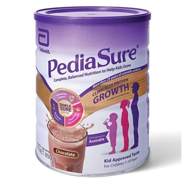 Sữa Pediasure Abbott Cho Trẻ 1-10 Tuổi Của Úc Vị SOCOLA 850g