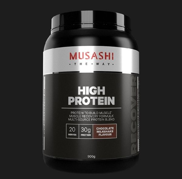 BỘT ĐẠM LIỀU CAO TĂNG CƠ GIẢM MỠ MUSASHI HIGH PROTEIN POWDER SOCOLA- 900G
