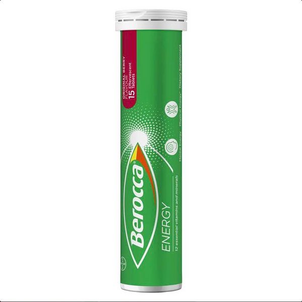 Viên Sủi Berocca Bayer Bổ Sung Vitamin Và Khoáng Chất Vị Dâu - Ống 15 Viên