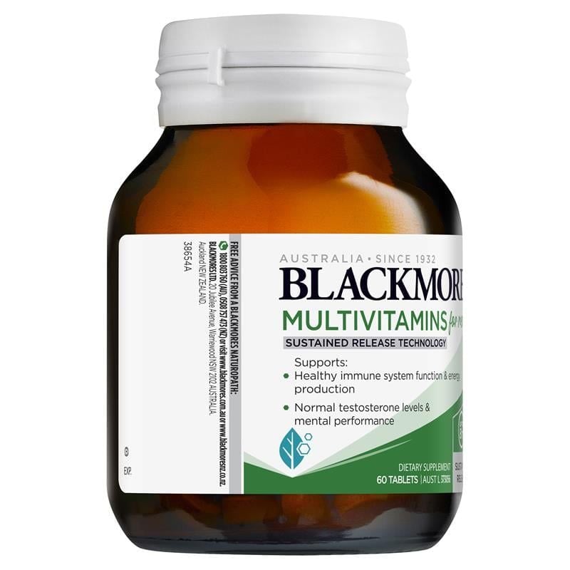 Vitamin tổng hợp cho nam Blackmores Multivitamin For Men Sustained Release của Úc 60 viên