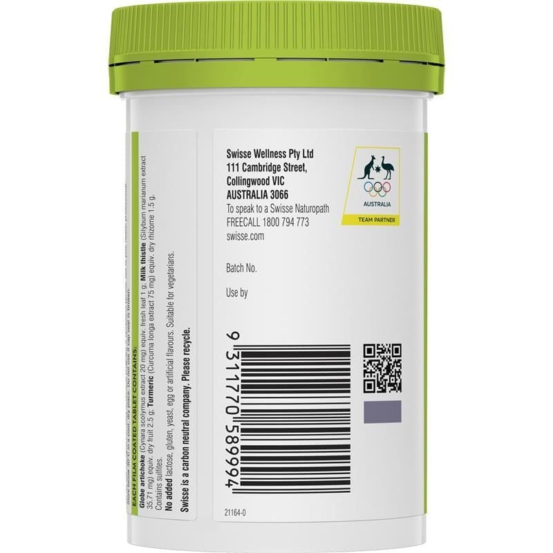 Swisse Liver Detox - Viên Uống Thải Độc Và Bổ Gan 120 Viên
