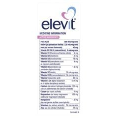 Elevit - Vitamin Tổng Hợp Cho Phụ Nữ Mang Thai Và Cho Con Bú 100 Viên