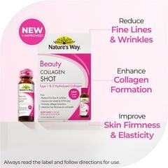Nature’s Way Beauty Collagen Shot Dạng Nước  Hộp 10 chai x 50ml