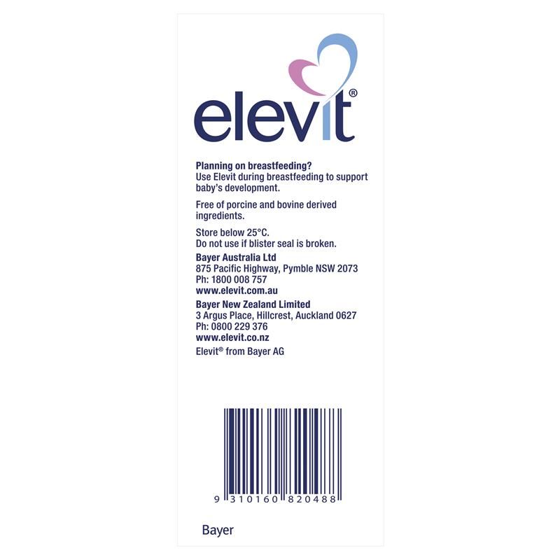 Elevit - Vitamin Tổng Hợp Cho Phụ Nữ Mang Thai Và Cho Con Bú 100 Viên