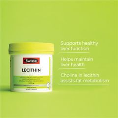 Viên Uống Hỗ Trợ Chức Năng Gan Từ Đậu Nành Swisse Lecithin 1200mg của Úc - Lọ 150 Viên