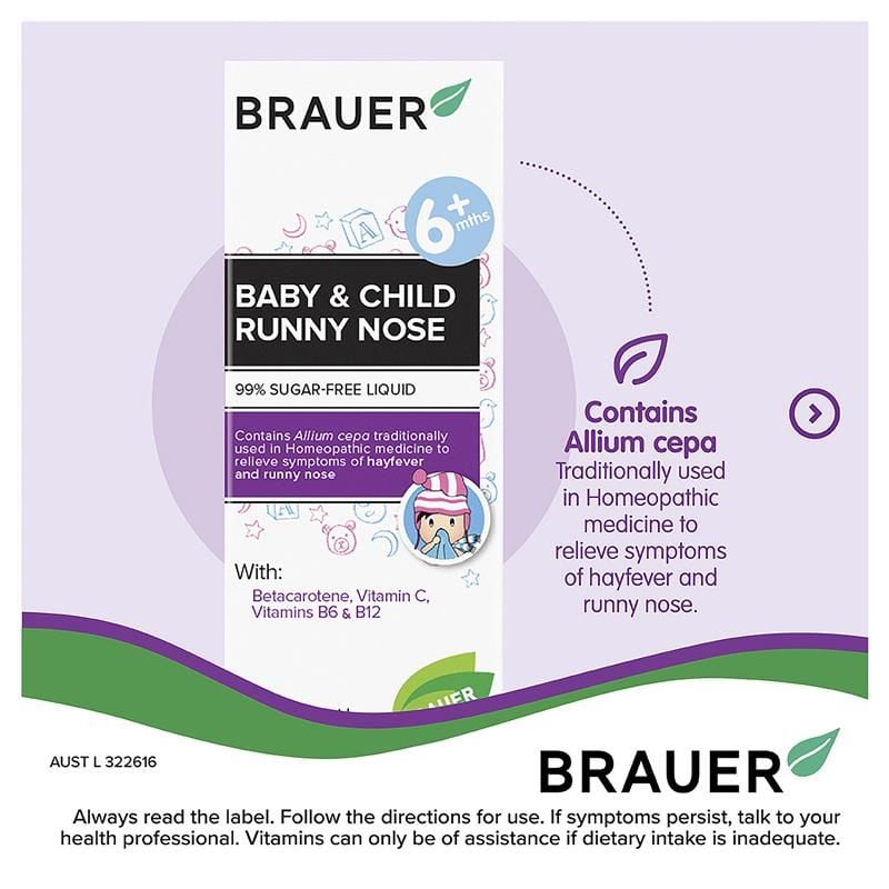 Brauer Baby & Child Runny Nose - Siro Trị Sổ Mũi Cho Bé 100 ml