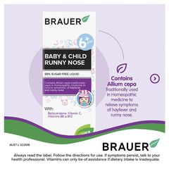 Brauer Baby & Child Runny Nose - Siro Trị Sổ Mũi Cho Bé 100 ml