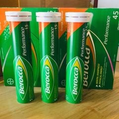 Viên Sủi Berocca Bayer Bổ Sung Vitamin Và Khoáng Chất Vị Cam - Ống 15 Viên