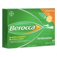 Viên sủi tăng đề kháng Berocca Performance Effervescent 45 viên (Orange)