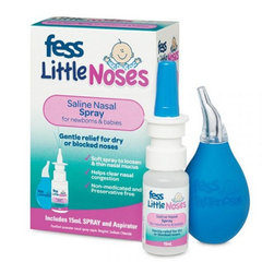 Xịt mũi Fess Little Noses Saline Nose Spray + Aspirator 15ml