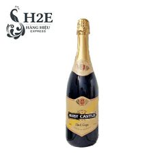 Sparkling Dark Grapes Ruby Castle - Vang Không Cồn Chai Vàng 750ml