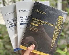 Combo Mặt nạ Eaoron - 1 hộp mask đen dưỡng trắng cấp tốc + 2 hộp mask trắng cấp ẩm cấp tốc