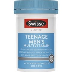Vitamin Tổng Hợp Cho Bé Trai Tuổi Dậy Thì Swisse Teenage Ultivite Men's Lọ 60 Viên