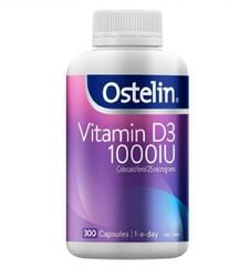 Viên nang Ostelin Vitamin D3 1000IU Chắc khỏe xương + Hỗ trợ miễn dịch - 300 Viên