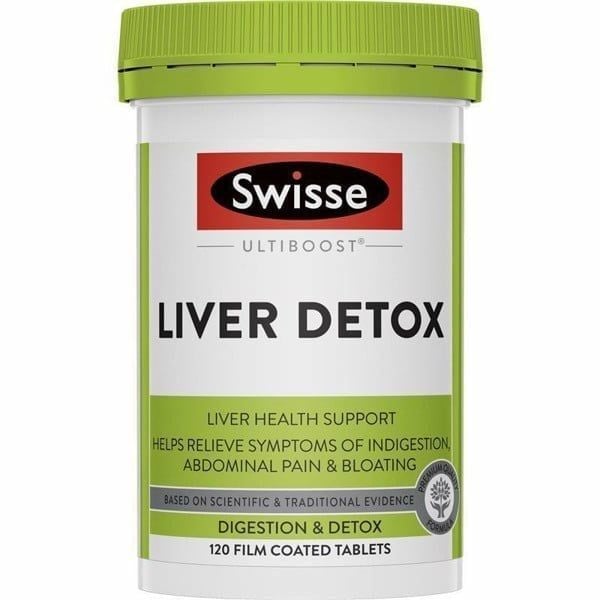Viên uống hỗ trợ thải độc gan Swisse Ultiboost Liver Detox của Úc 120 viên