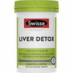Viên uống hỗ trợ thải độc gan Swisse Ultiboost Liver Detox của Úc 120 viên