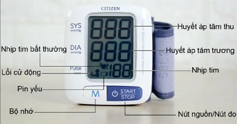 Máy đo huyết áp điện tử cổ tay Citizen CH-650 - HÀNG NỘI ĐỊA NHẬT