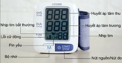 Máy đo huyết áp điện tử cổ tay Citizen CH-650 - HÀNG NỘI ĐỊA NHẬT