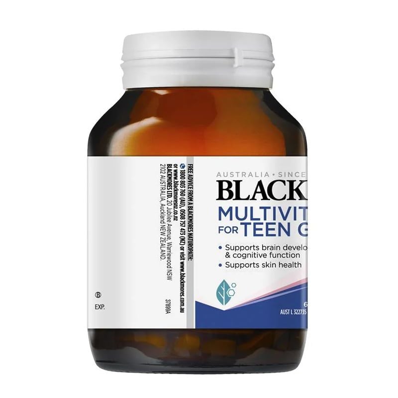 Vitamin tổng hợp cho bé gái tuổi dậy thì Blackmores Multivitamin For Teen Girls của Úc 60 viên