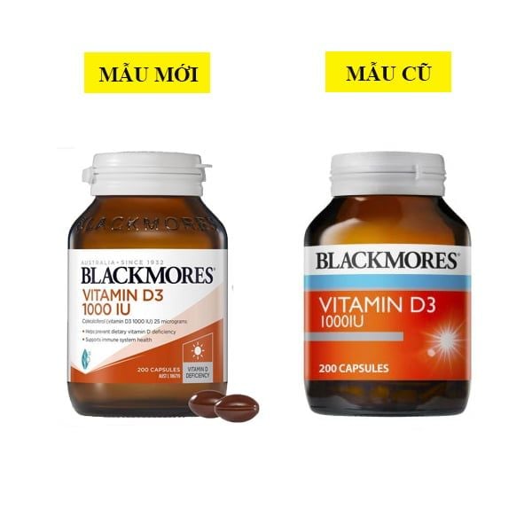 Viên uống bổ sung vitamin D3 Blackmores Vitamin D3 1000IU của Úc 200 viên