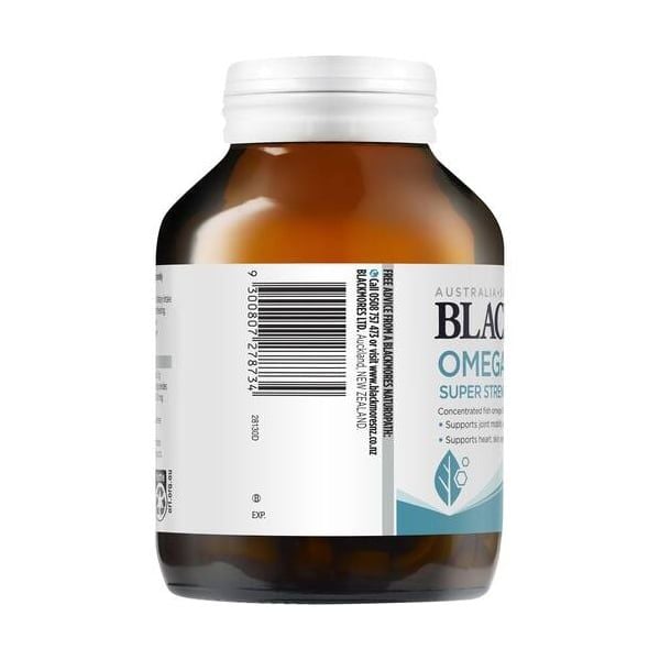 Dầu cá hàm lượng cao Blackmores Omega Triple Super Strength Fish Oil của Úc 60 viên